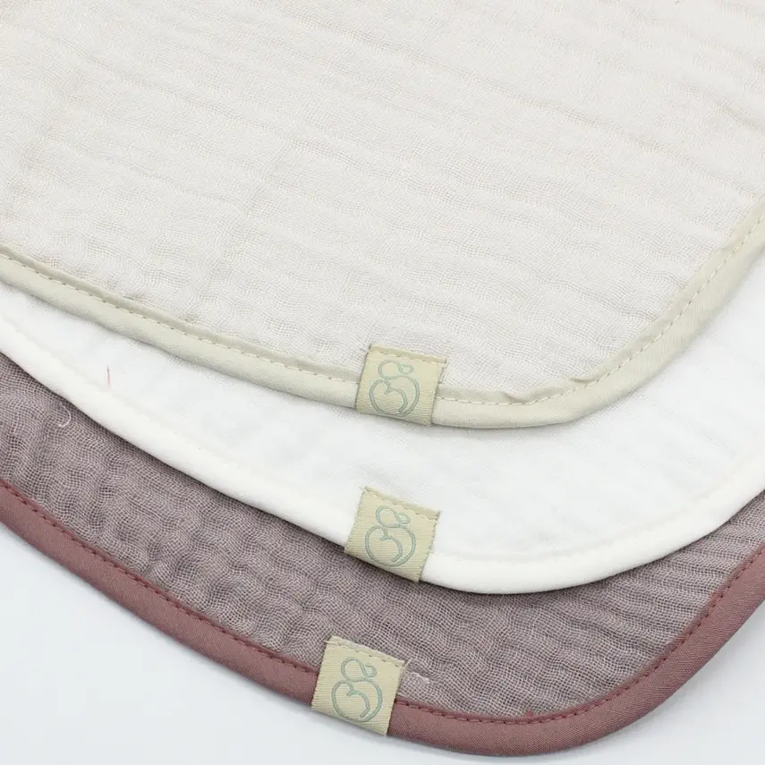 Bistyle Unisex Organik Fular Önlük Müslin 3lü Taş - Ekru - Antrasit - 6