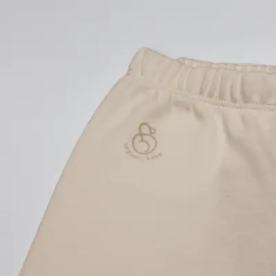 Bistyle Unisex Pantolon Patikli Natural Basic Style Bej (1)