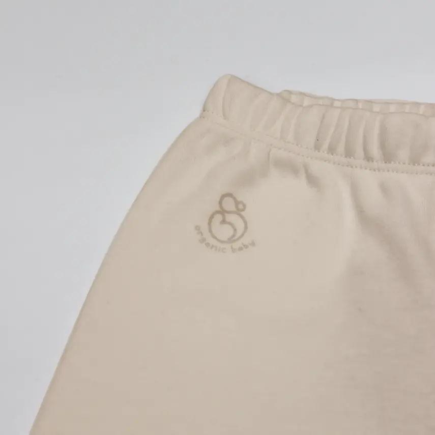 Bistyle Unisex Pantolon Patikli Natural Basic Style Bej - 2