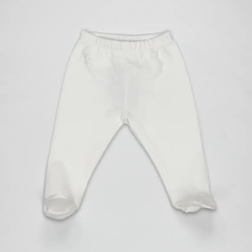 Bistyle Unisex Pantolon Patikli Natural Basic Style Ekru - 1