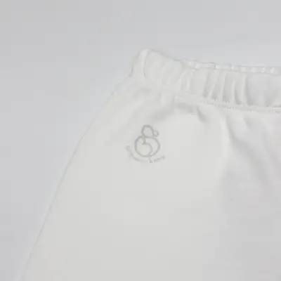 Bistyle Unisex Pantolon Patikli Natural Basic Style Ekru (1)