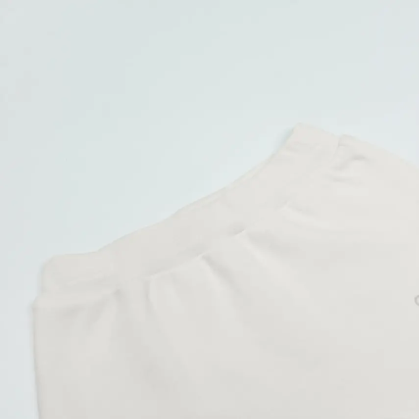 Bistyle Unisex Pantolon Patiksiz Natural Basic Style Ekru - 2