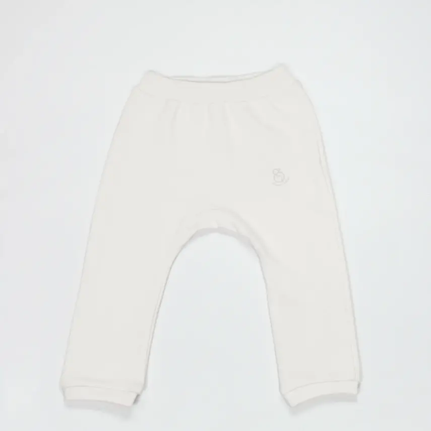 Bistyle Unisex Pantolon Patiksiz Natural Basic Style Ekru - 1