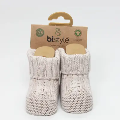 Bistyle Unisex Patik Triko Seperatörlü Bej - 4