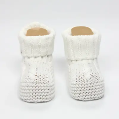 Bistyle Unisex Patik Triko Seperatörlü Ekru