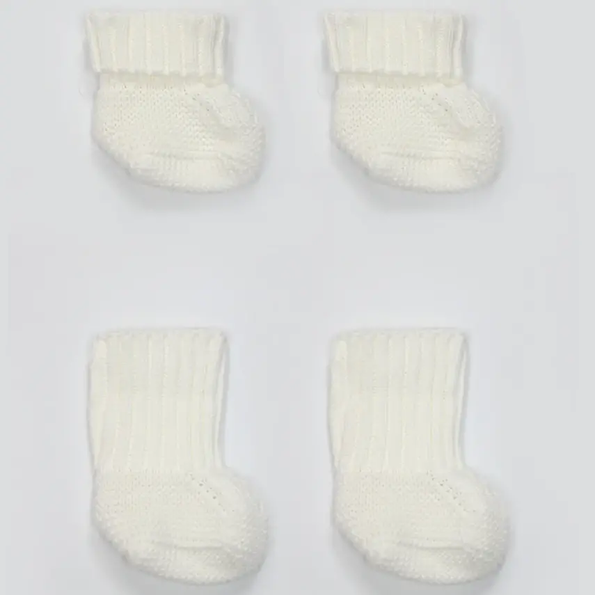 Bistyle Unisex Patik Triko Seperatörlü Ekru - 7