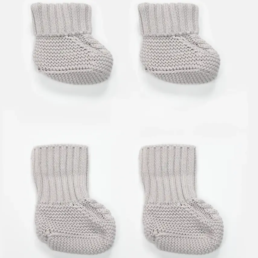 Bistyle Unisex Patik Triko Seperatörlü Gri - 3