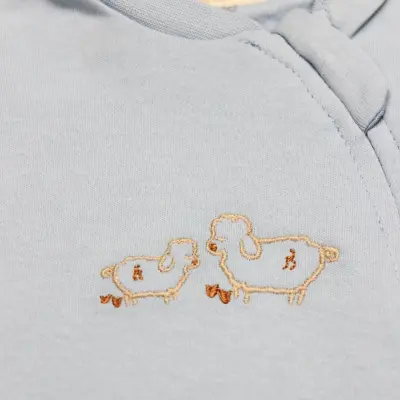 Bistyle Unisex Tulum Fermuarlı Curly Sheep Mavi - 2