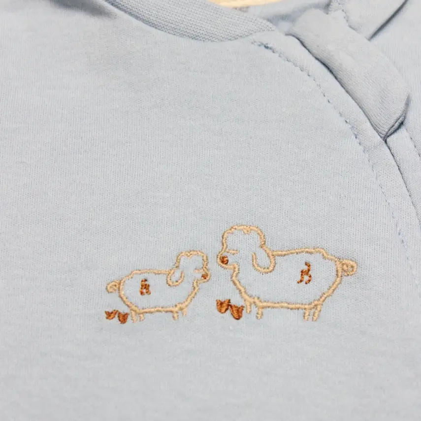 Bistyle Unisex Tulum Fermuarlı Curly Sheep Mavi - 2