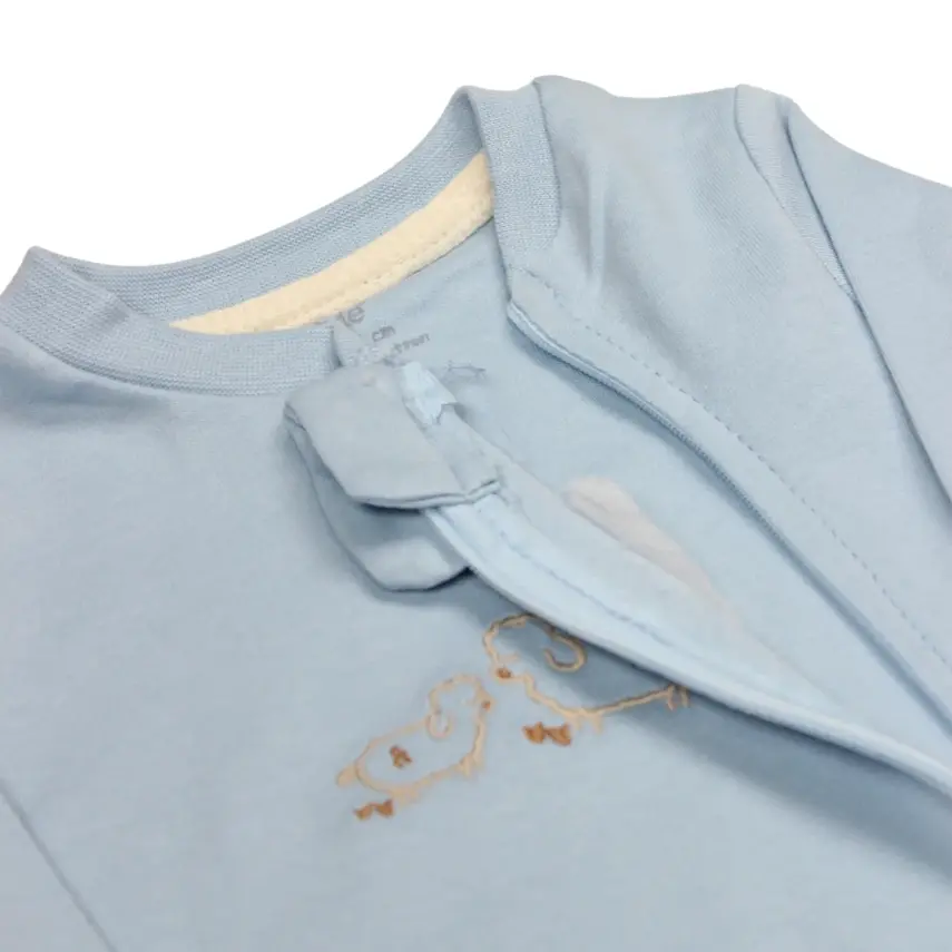 Bistyle Unisex Tulum Fermuarlı Curly Sheep Mavi - 4