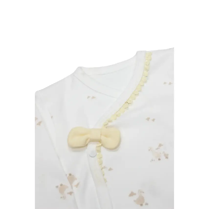 Bistyle Zıbın Takımı 3lü Welcome Baby Duck Sarı - Ekru - 3