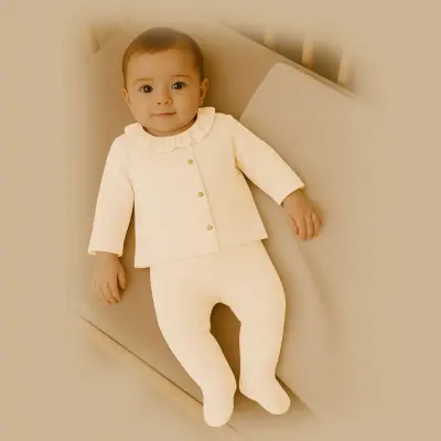 Bistyle Zıbın Takımı Battaniyeli Princess Ekru - 3
