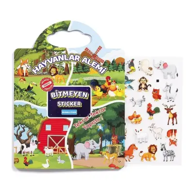 Bitmeyen Sticker Kitabım Hayvanlar