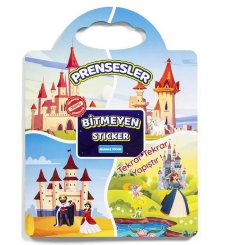Bitmeyen Sticker Kitabım Prensesler - 3