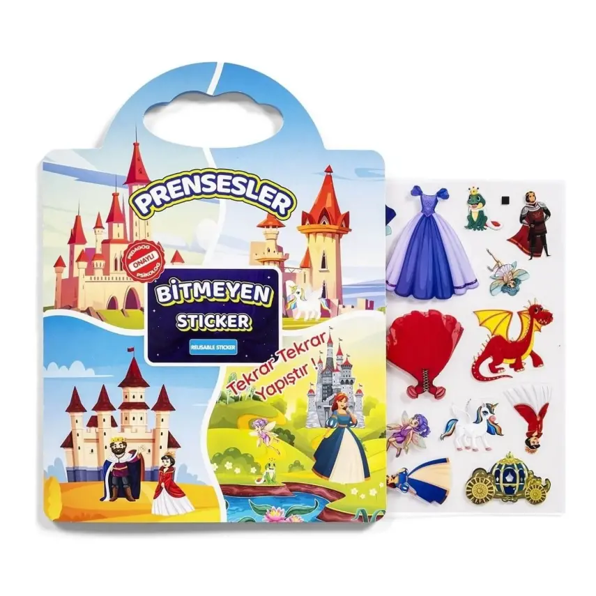 Bitmeyen Sticker Kitabım Prensesler - 1