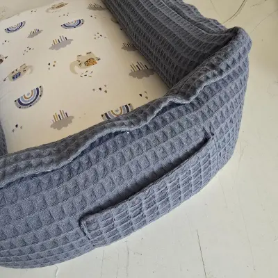 Bm Care Babynest Anne & Baba Yanı Yatağı Mavi Gökkuşağı - 4