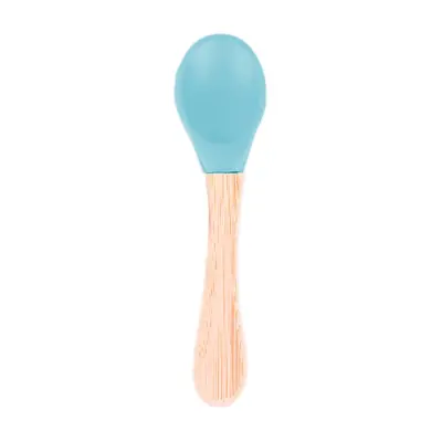 Bm Care Bambu Saplı Silikon Kaşık 9+ ay-mavi - 3