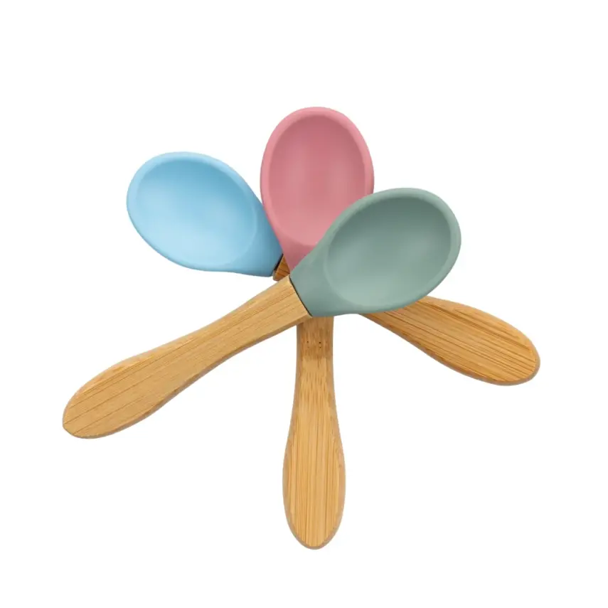 Bm Care Bambu Saplı Silikon Kaşık 9+ ay-mavi - 11