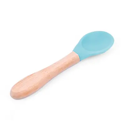 Bm Care Bambu Saplı Silikon Kaşık 9+ ay-mavi - 5