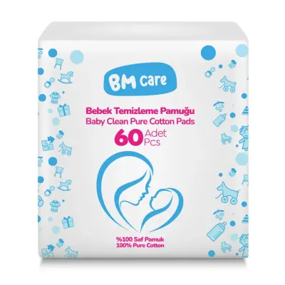 BM Care Bebek Temizleme Pamuğu 60'lı - 2