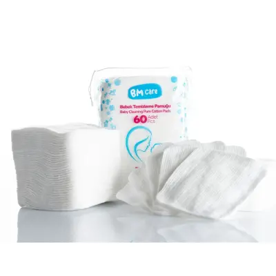 BM Care Bebek Temizleme Pamuğu 720 Adet 12*60'lı (1)