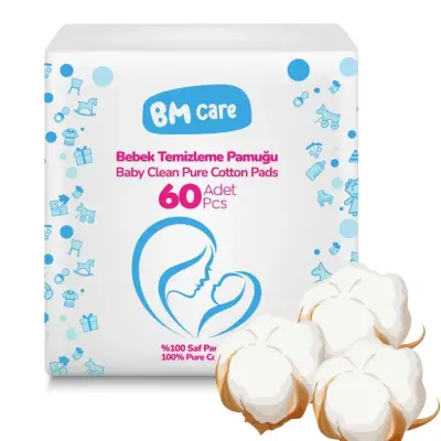 BM Care Bebek Temizleme Pamuğu 720 Adet 12*60'lı - 9