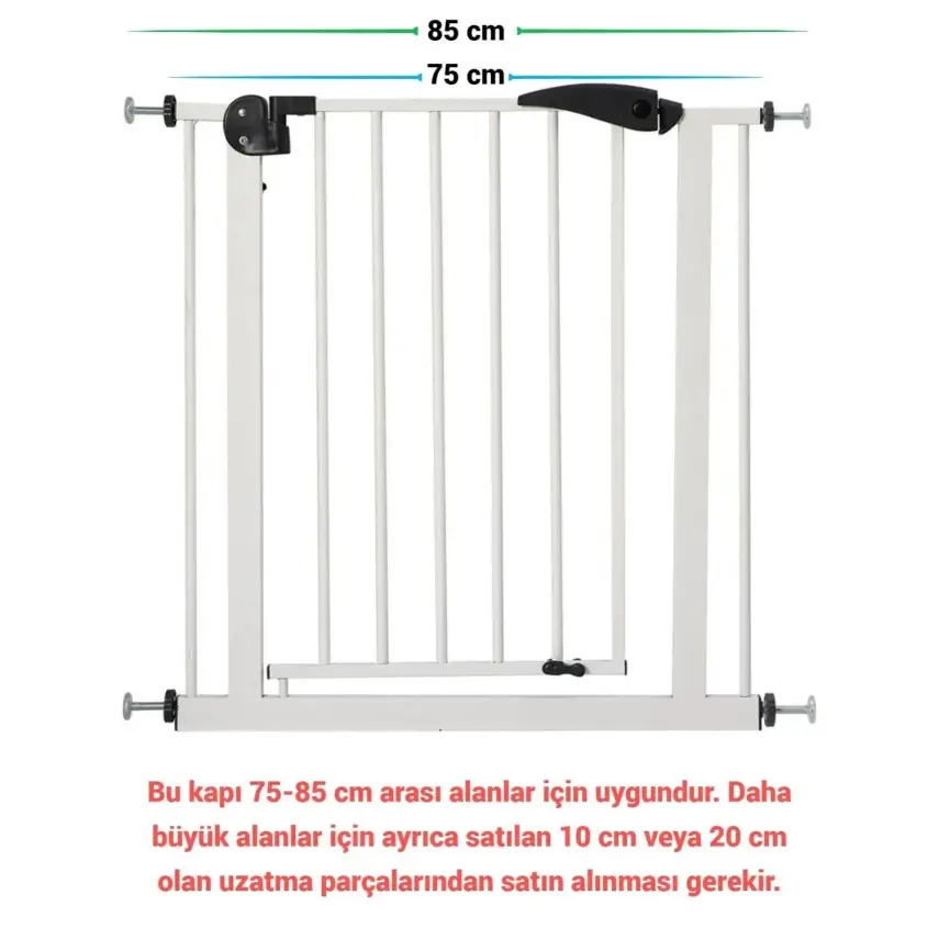 Bm Care Otomatik Kapanır Güvenlik Kapısı 75-85 cm  - 4