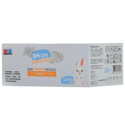 BM Care Sensitive Islak Havlu 12x60lı (1)