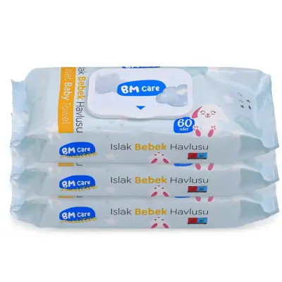 BM Care Sensitive Islak Havlu 3x60lı - 1