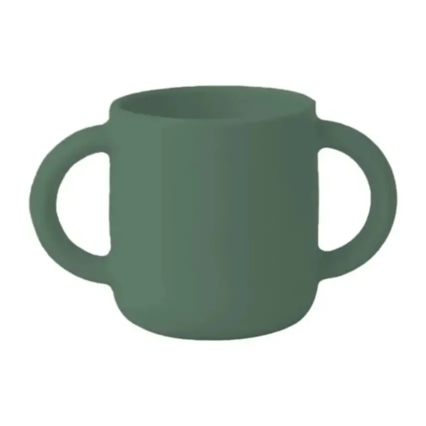 BM Care Silikon Beslenme Seti Mini Bardaklı 4 lü Yeşil - 5