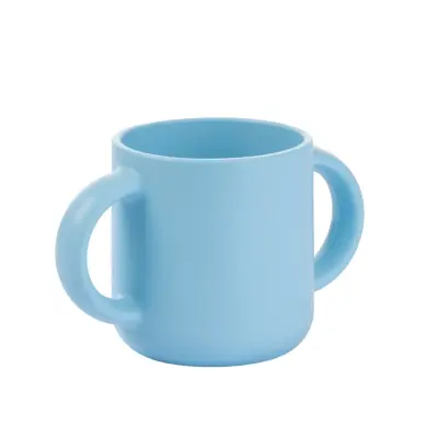 Bm Care Silikon Kulplu Mini Bardak 4+ ay-mavi 