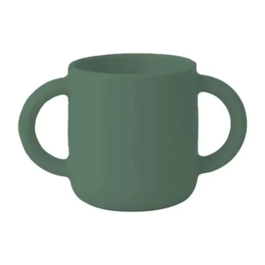 Bm Care Silikon Kulplu Mini Bardak 4+ ay-yeşil - 1