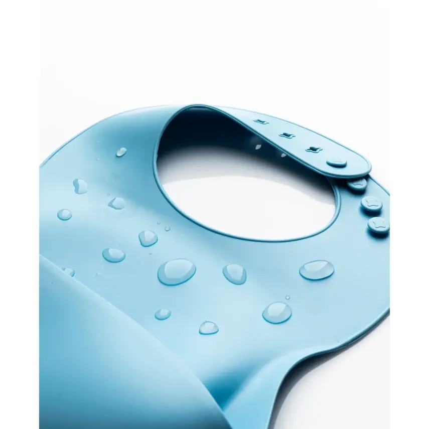 BM Care Silikon Mama Önlüğü Mavi büyük boy - 4