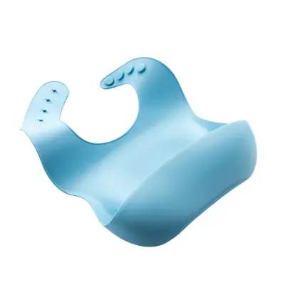 BM Care Silikon Mama Önlüğü Mavi büyük boy - 12