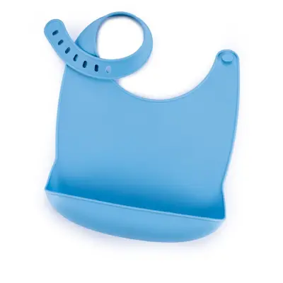 BM Care Silikon Mama Önlüğü Mavi orta boy - 7