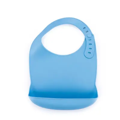 BM Care Silikon Mama Önlüğü Mavi orta boy - 5