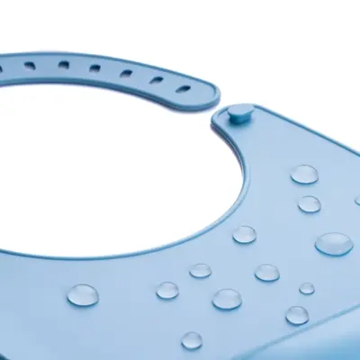 BM Care Silikon Mama Önlüğü Mavi orta boy - 10