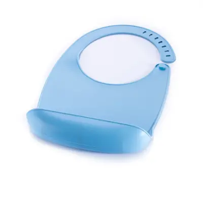 BM Care Silikon Mama Önlüğü Mavi orta boy - 16