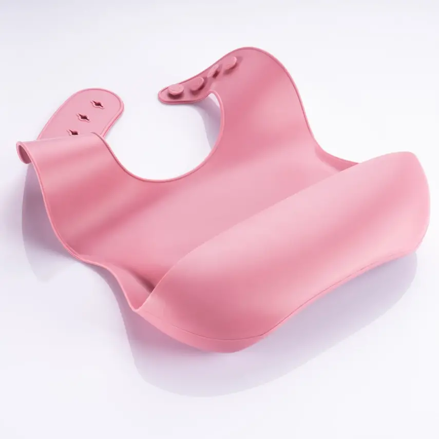 BM Care Silikon  Mama Önlüğü Pembe büyük boy - 20