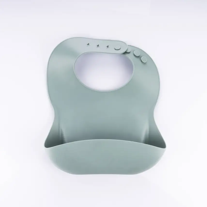 BM Care Silikon Mama Önlüğü Yeşil büyük boy - 7