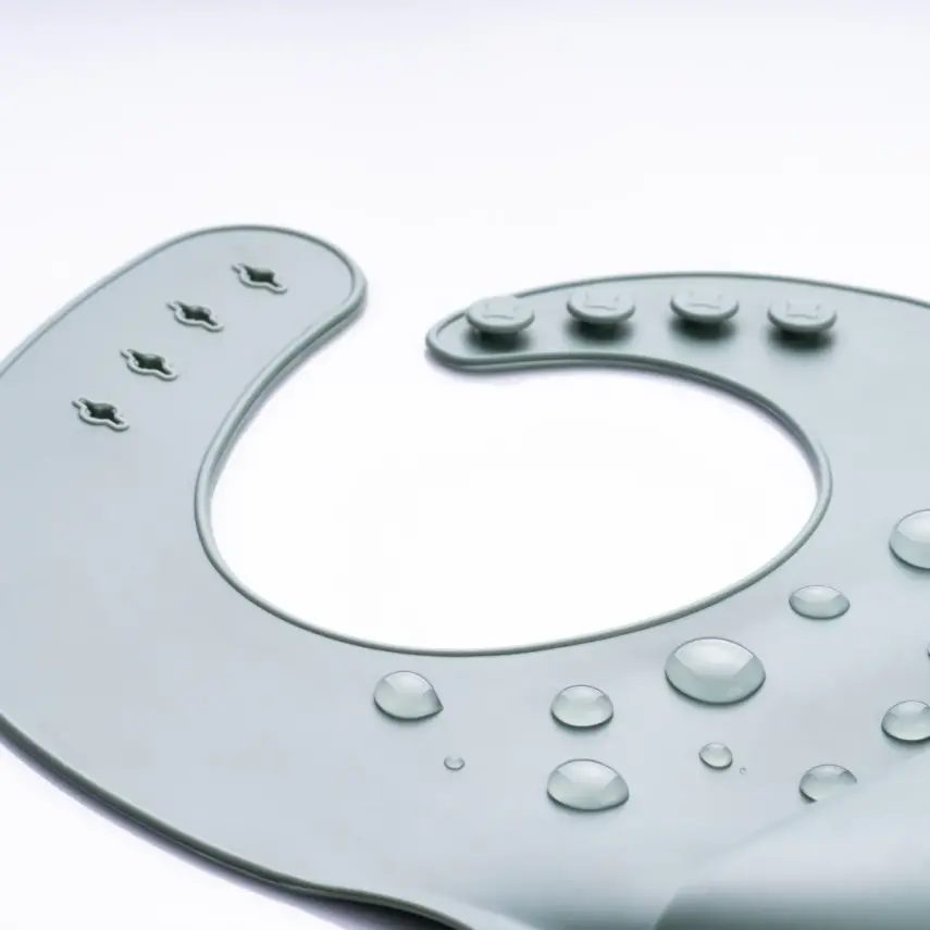 BM Care Silikon Mama Önlüğü Yeşil büyük boy - 6