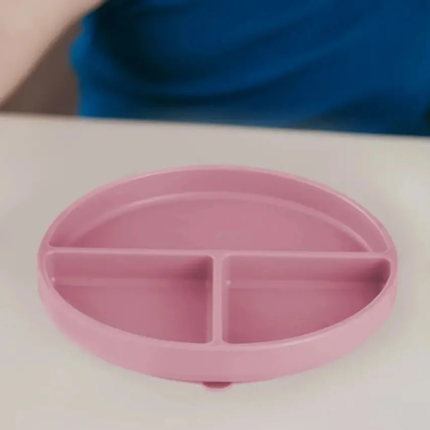 Bm Care Silikon Tabak Vakum Tabanlı Porsiyon 6+ Ay -pembe - 2