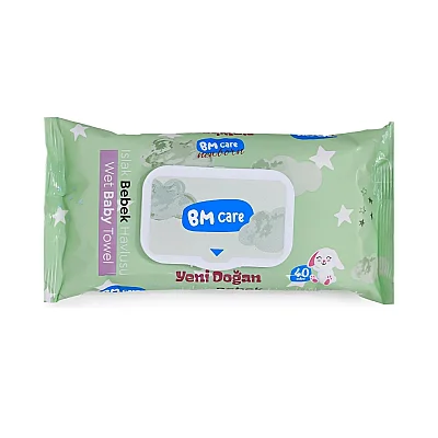 BM Care Yenidoğan Islak Havlu 3x40lı - 3