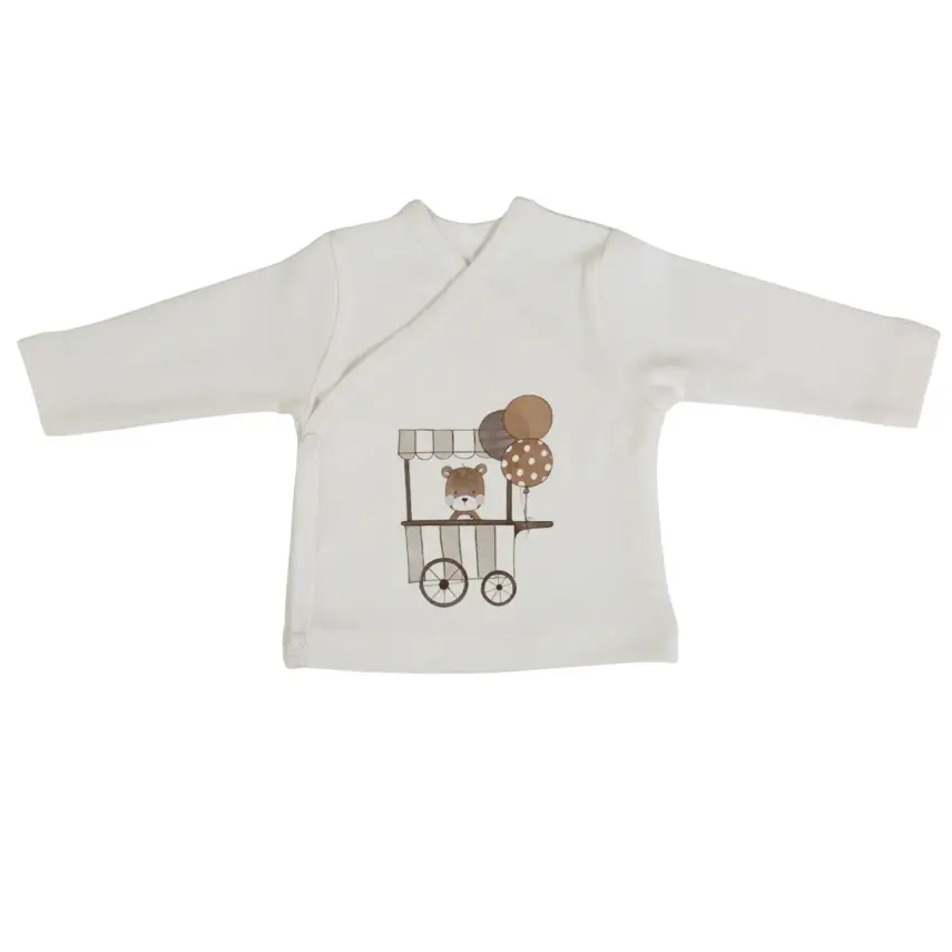 Bm Fabric Ayıcık Desenli Yenidoğan 5'li Hastane Çıkışı Unisex - 3