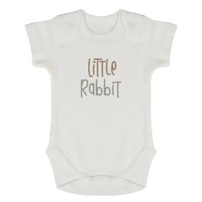 Bm Fabric Balonlu Tavşan Desenli Yenidoğan 5'li Hastane Çıkışı Unisex (1)