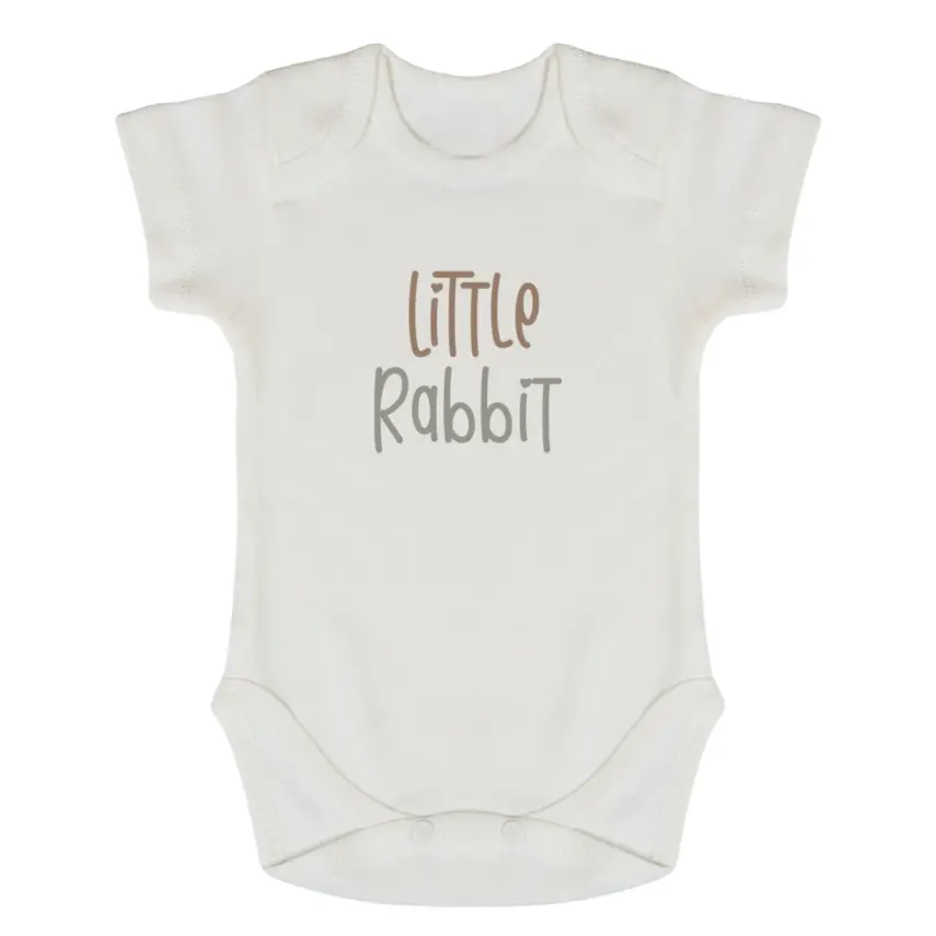 Bm Fabric Balonlu Tavşan Desenli Yenidoğan 5'li Hastane Çıkışı Unisex - 2