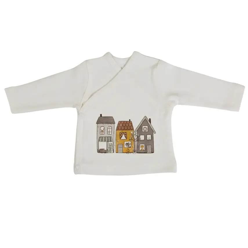 Bm Fabric Ev Desenli Yenidoğan 5'li Hastane Çıkışı Unisex - 4