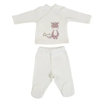 Bm Fabric Girl Desenli Yenidoğan 5'li Hastane Çıkışı Kız Bebek - 3