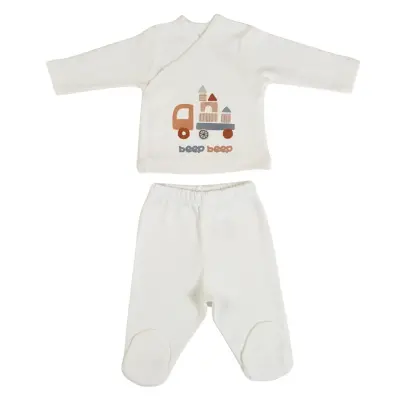 Bm Fabric Kamyon Desenli Yenidoğan 5'li Hastane Çıkışı Erkek Bebek (1)