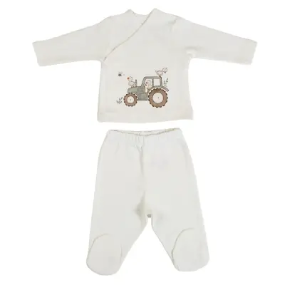 Bm Fabric Ördek Desenli Yenidoğan 5'li Hastane Çıkışı Unisex (1)